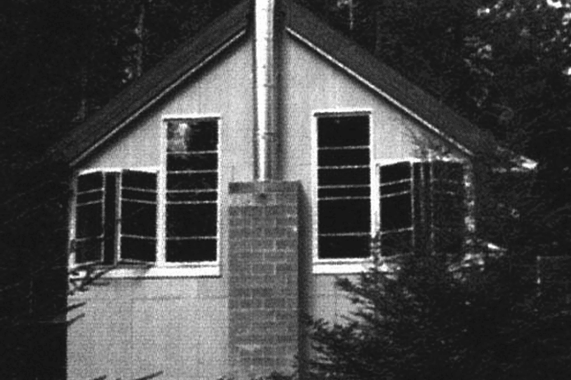 House Blueprint - Cabin Exterior - Front Elevation Plan #982-1