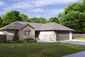 Ranch Exterior - Front Elevation Plan #1060-290