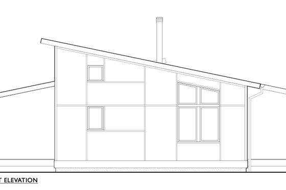 Exterior - Other Elevation 4 for Craftsman House Plan #890-11 - 1 bed, 1 bath