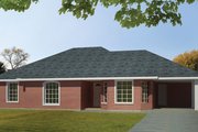 Ranch Style House Plan - 3 Beds 2 Baths 1398 Sq/Ft Plan #1061-29 Exterior 