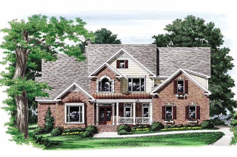 Dream House Plan - Traditional Exterior - Front Elevation Plan #927-718