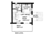 Log Style House Plan - 0 Beds 1 Baths 640 Sq/Ft Plan #117-797 