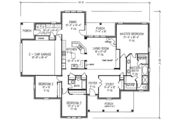 Country Style House Plan - 3 Beds 2 Baths 2430 Sq/Ft Plan #410-3589 