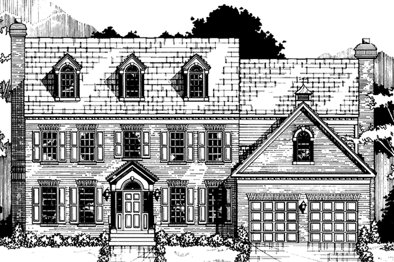 Home Plan - Classical Exterior - Front Elevation Plan #953-26