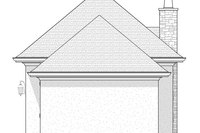 House Blueprint - Exterior - Other Elevation 1 for European House Plan #1114-104, 0.5 bath