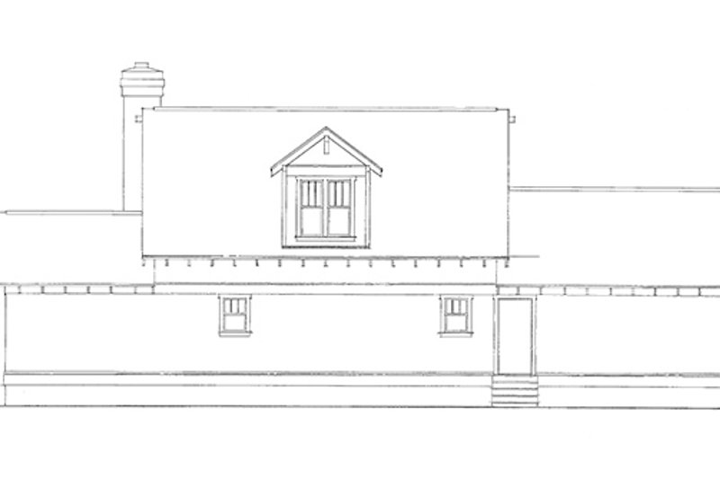 Dream House Plan - Exterior - Rear Elevation for Country House Plan #140-174 - 3 bed, 2.5 bath