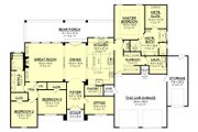 European Style House Plan - 3 Beds 2 Baths 2487 Sq/Ft Plan #430-154 