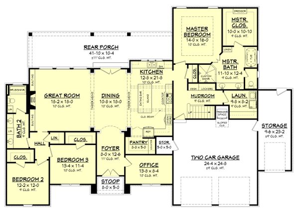 European Floor Plan - Main Floor Plan #430-154