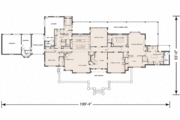European Style House Plan - 5 Beds 6 Baths 8606 Sq/Ft Plan #140-156 