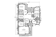 Mediterranean Style House Plan - 4 Beds 2.5 Baths 2859 Sq/Ft Plan #420-214 
