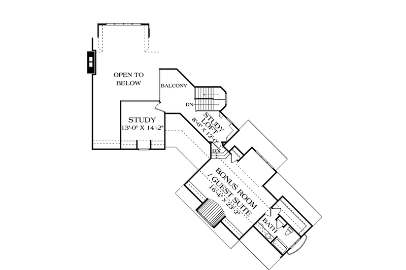 Home Plan - Floor Plan - Upper Floor for European House Plan #453-594 - 4 bed, 4 bath