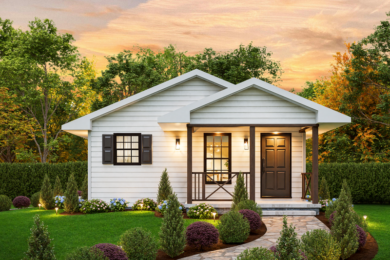 Architectural House Design - Traditional Exterior - Front Elevation Plan #54-633