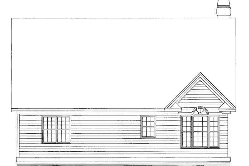 Dream House Plan - Exterior - Rear Elevation 4 for Country House Plan #929-647 - 3 bed, 2 bath