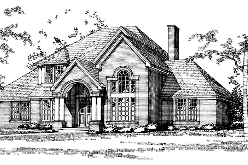 Architectural House Design - Traditional Exterior - Front Elevation Plan #472-172