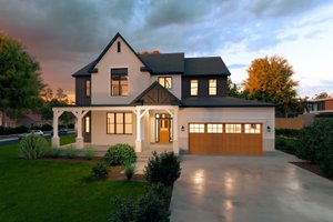 House Blueprint - Farmhouse Exterior - Front Elevation Plan #1111-45