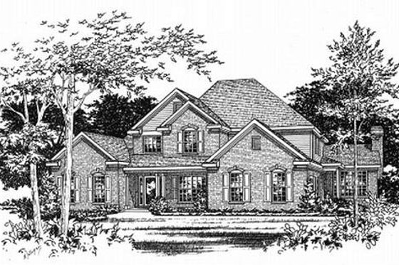 Exterior - Other Elevation 2 for Traditional House Plan #22-214 - 4 bed, 2.5 bath