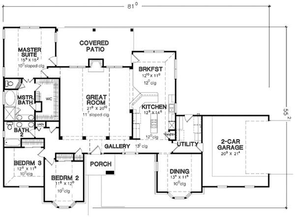 Dream House Plan - Country Floor Plan - Main Floor Plan #472-377