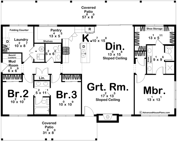 House Plan Design - Modern Floor Plan - Main Floor Plan #455-470