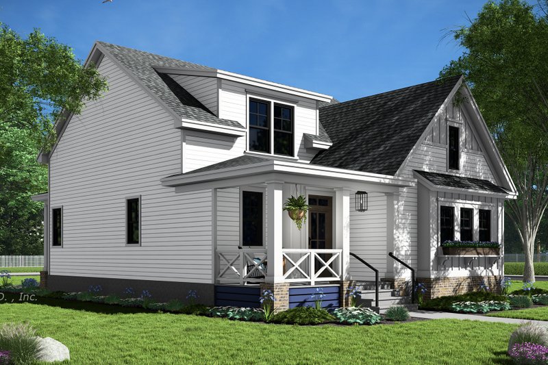 Home Plan - Exterior - Front Elevation 5 for Farmhouse House Plan #51-1455 - 3 bed, 3.5 bath