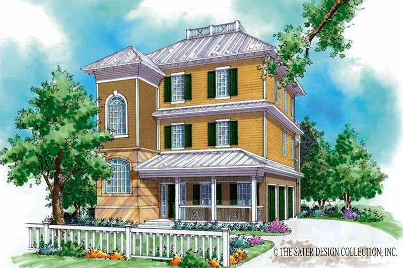House Blueprint - Country Exterior - Front Elevation Plan #930-168