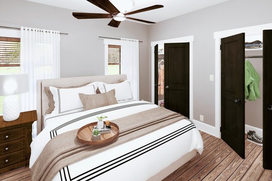 Interior - Bedroom for Southern House Plan #44-269 - 3 bed, 2.5 bath