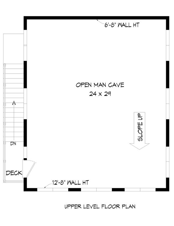 House Plan Design - Contemporary Floor Plan - Upper Floor Plan #932-53