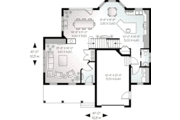 European Style House Plan - 3 Beds 1.5 Baths 1886 Sq/Ft Plan #23-541 