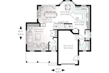 Home Plan - European Floor Plan - Main Floor Plan #23-541