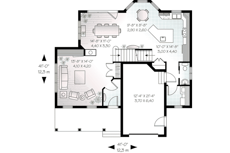 Home Plan - European Floor Plan - Main Floor Plan #23-541