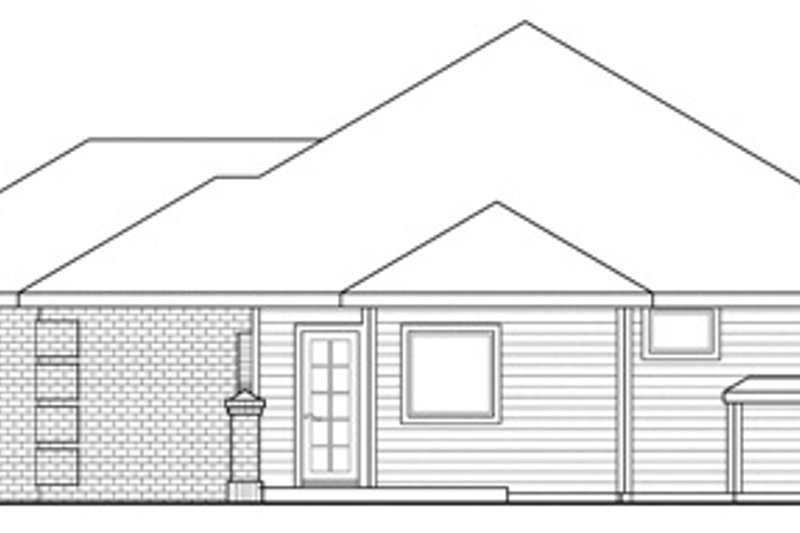 Home Plan - Exterior - Other Elevation 1 for Traditional House Plan #124-280 - 3 bed, 2 bath