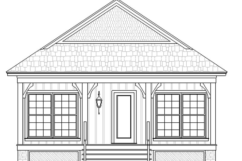 House Blueprint - Exterior - Other Elevation for Cottage House Plan #45-616 - 2 bed, 2 bath