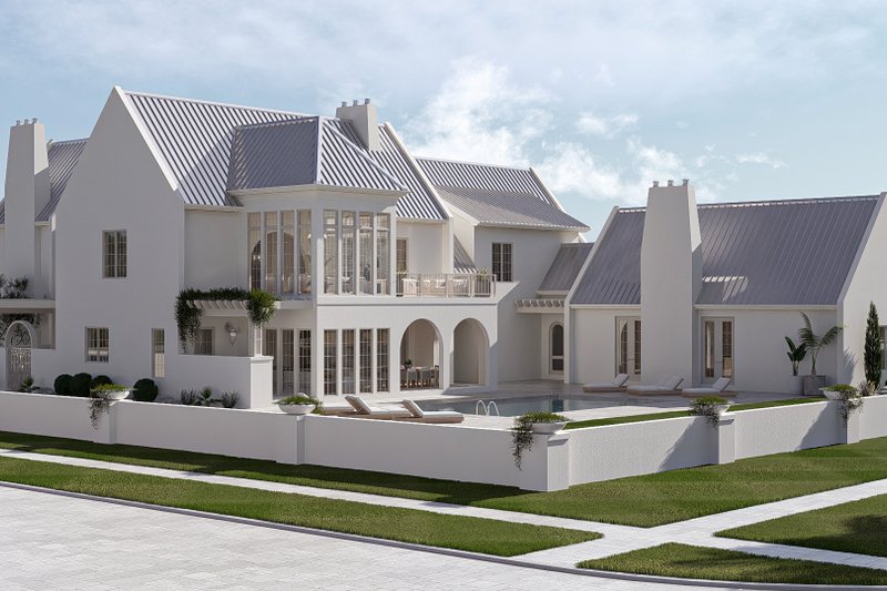 Dream House Plan - Exterior - Other Elevation 1 for Beach House Plan #455-810 - 5 bed, 7 bath