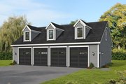Traditional Style House Plan - 0 Beds 0.5 Baths 407 Sq/Ft Plan #932-486 