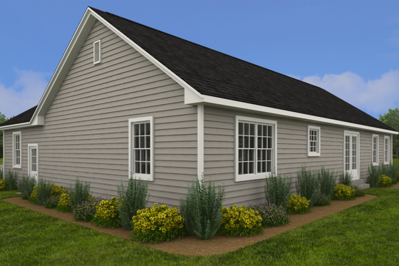 Exterior - Other Elevation 3 for Ranch House Plan #1082-7 - 3 bed, 2 bath