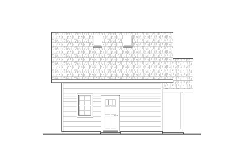 Home Plan - Exterior - Other Elevation for Farmhouse House Plan #124-1330, 0.5 bath