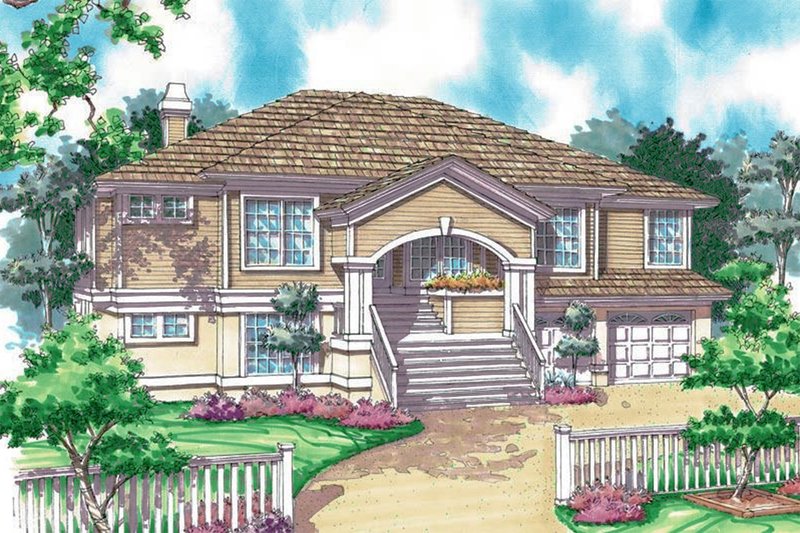 Home Plan - Exterior - Front Elevation 4 for Colonial House Plan #930-30 - 3 bed, 2 bath