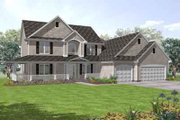 Country Style House Plan - 5 Beds 4 Baths 3114 Sq/Ft Plan #50-259 