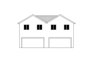 Exterior - Rear Elevation for Craftsman House Plan #943-38 - 6 bed, 4 bath