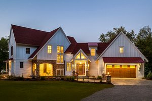 Exterior - Front Elevation 3 for Country House Plan #928-290 - 3 bed, 4 bath