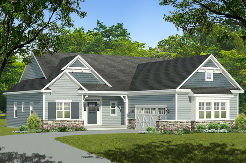 Home Plan - Ranch Exterior - Front Elevation Plan #1010-200