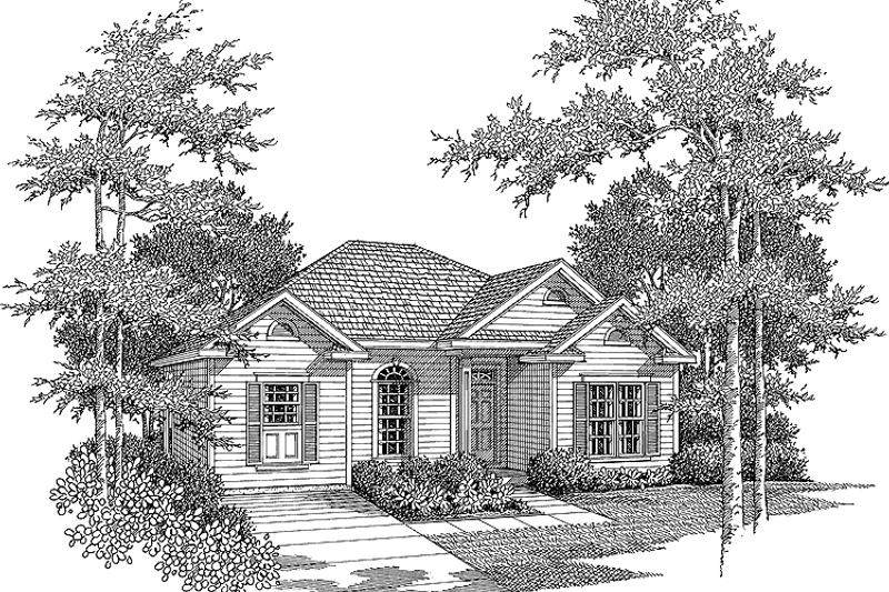 Dream House Plan - Ranch Exterior - Front Elevation Plan #37-269