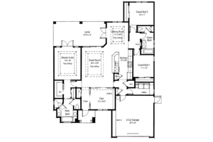 Floor Plan - Main Floor for Country House Plan #938-56 - 3 bed, 2 bath