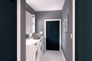 Interior - Laundry for Farmhouse House Plan #44-279 - 3 bed, 2 bath