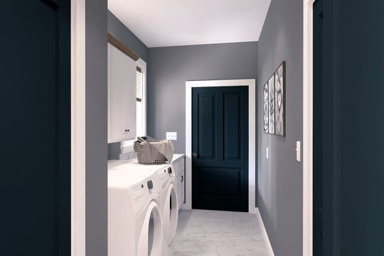Interior - Laundry for Farmhouse House Plan #44-279 - 3 bed, 2 bath