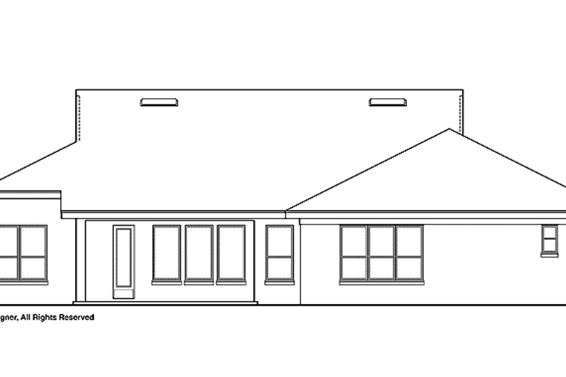 Dream House Plan - Exterior - Rear Elevation for Traditional House Plan #1019-16 - 4 bed, 3.5 bath