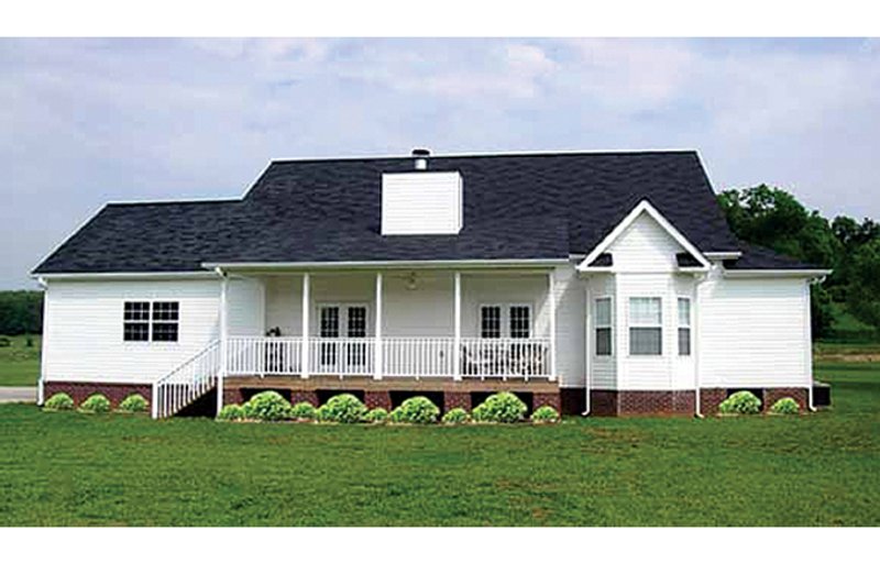 Home Plan - Exterior - Rear Elevation 1 for Colonial House Plan #314-282 - 4 bed, 3 bath