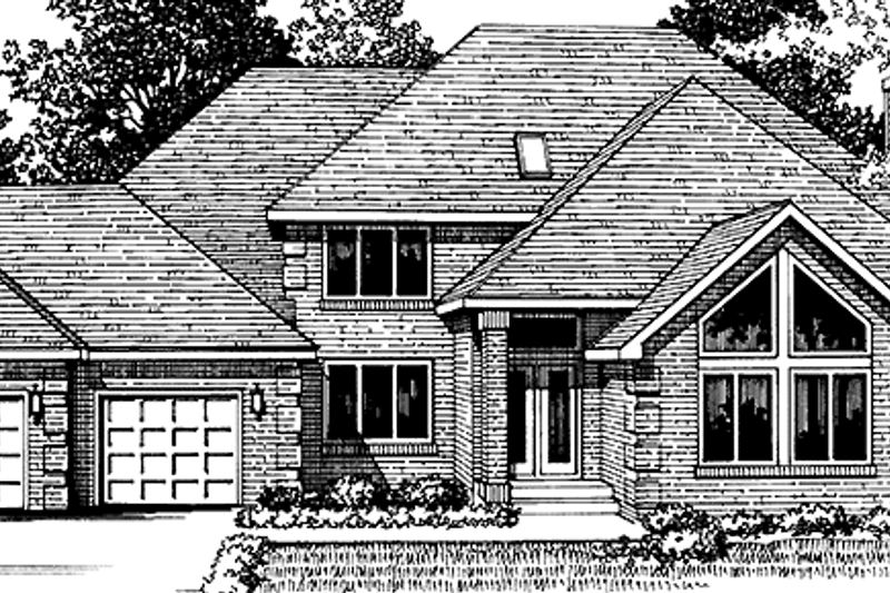 Dream House Plan - European Exterior - Front Elevation Plan #981-23