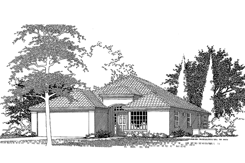 House Design - Mediterranean Exterior - Front Elevation Plan #472-271