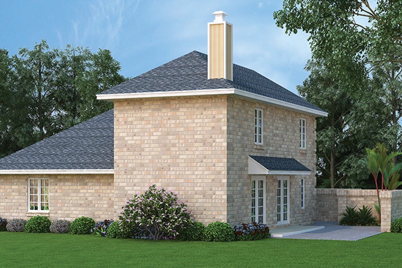 House Plan Design - Exterior - Rear Elevation for Traditional House Plan #45-565 - 3 bed, 2 bath