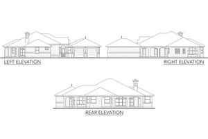 Exterior - Other Elevation for Mediterranean House Plan #80-117 - 3 bed, 2.5 bath